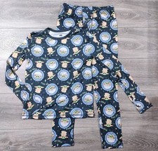 Star Wars Pajamas Kids Large Gray Thermal Underwear Shirt Pant PJ Set Yoda