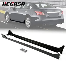 Pair Side Skirts Extensions Rocker Panel For 13-15 Nissan Altima JDM Matte Black