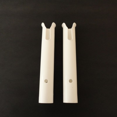 2 Pieces White Boat Plastic Rod Holder 1 Tube Fishing 