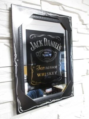 Jack Daniels Whisky Spiegel Mirror Wandspiegel ,Bar,Partykeller,Kneipe,20x30cm - Bild 1 von 3