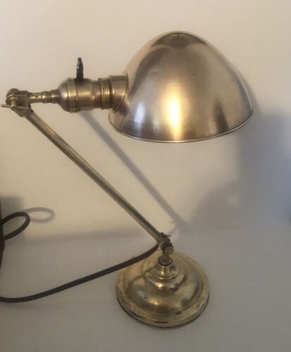 Antique Faries Desk lamp brass Pat. Nov 10, 1908 Dual Articulated - Picture 2 of 14