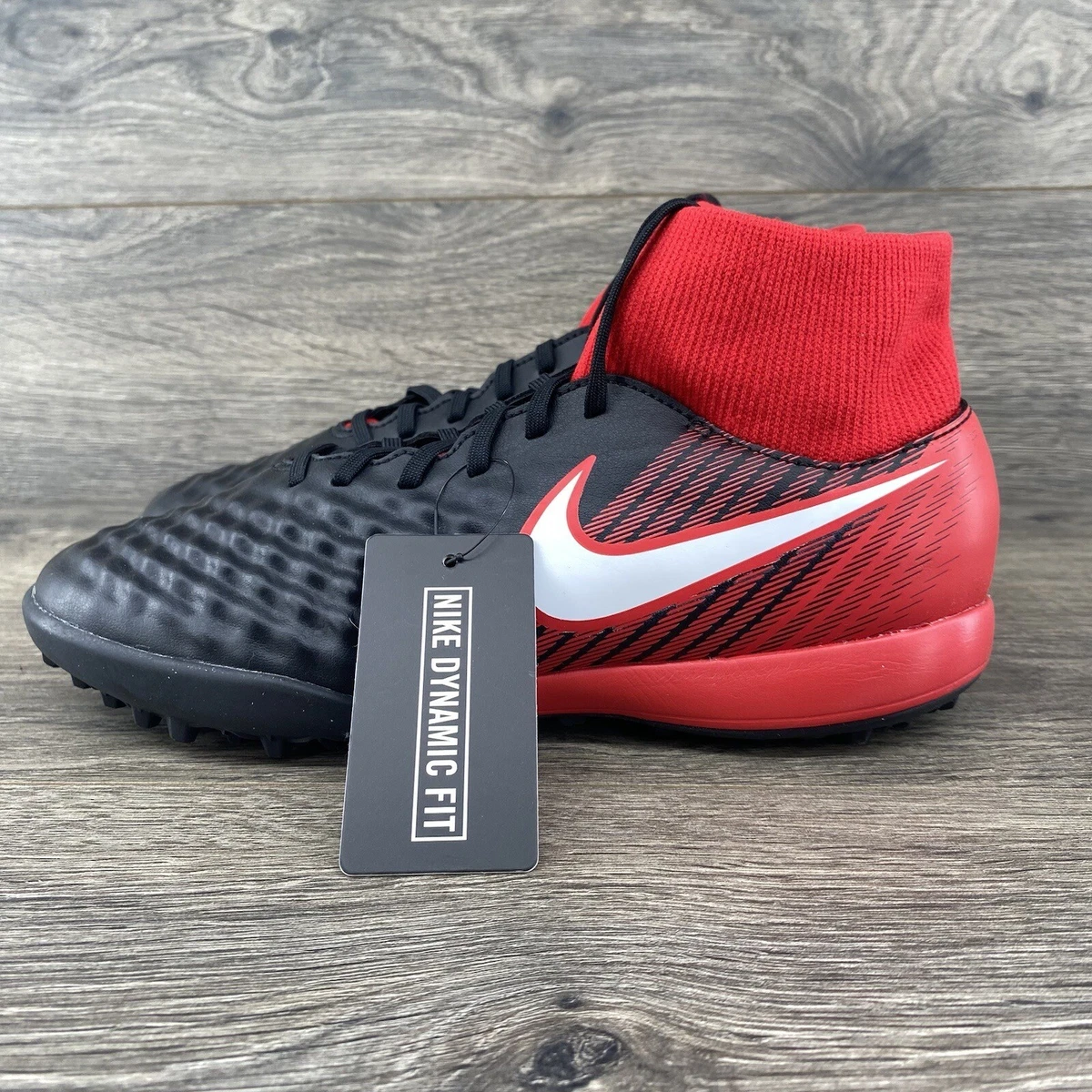 Nike Magistax Onda II DF TF Men s Size 6.5 Soccer Turf Cleat Black Red 917796