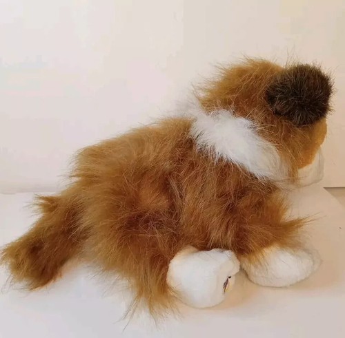 Ganz Webkinz Collie Dog Plush Toy No Code 7" tall x 12" long Clean Soft HM149 - Picture 2 of 7