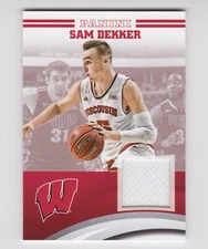 2015 Panini Collegiate Wisconsin Badgers Jersey Sam Dekker SD-WIS