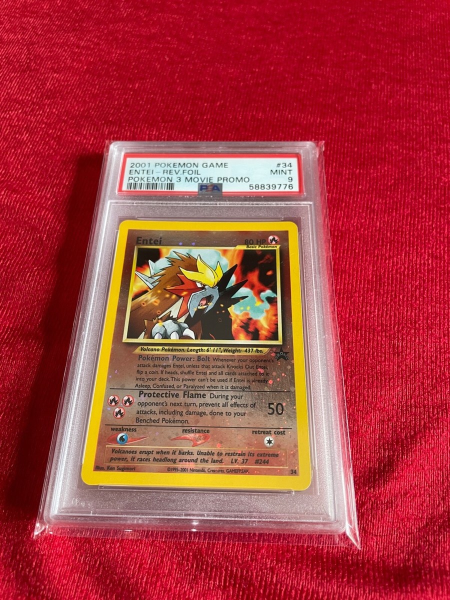 PSA 9 エンテイ 旧裏 リバースホロ ポケモンカードゲーム （FAG1-093)