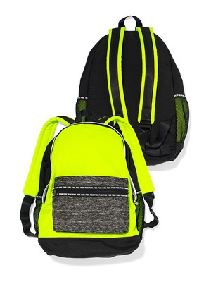yellow pink backpack