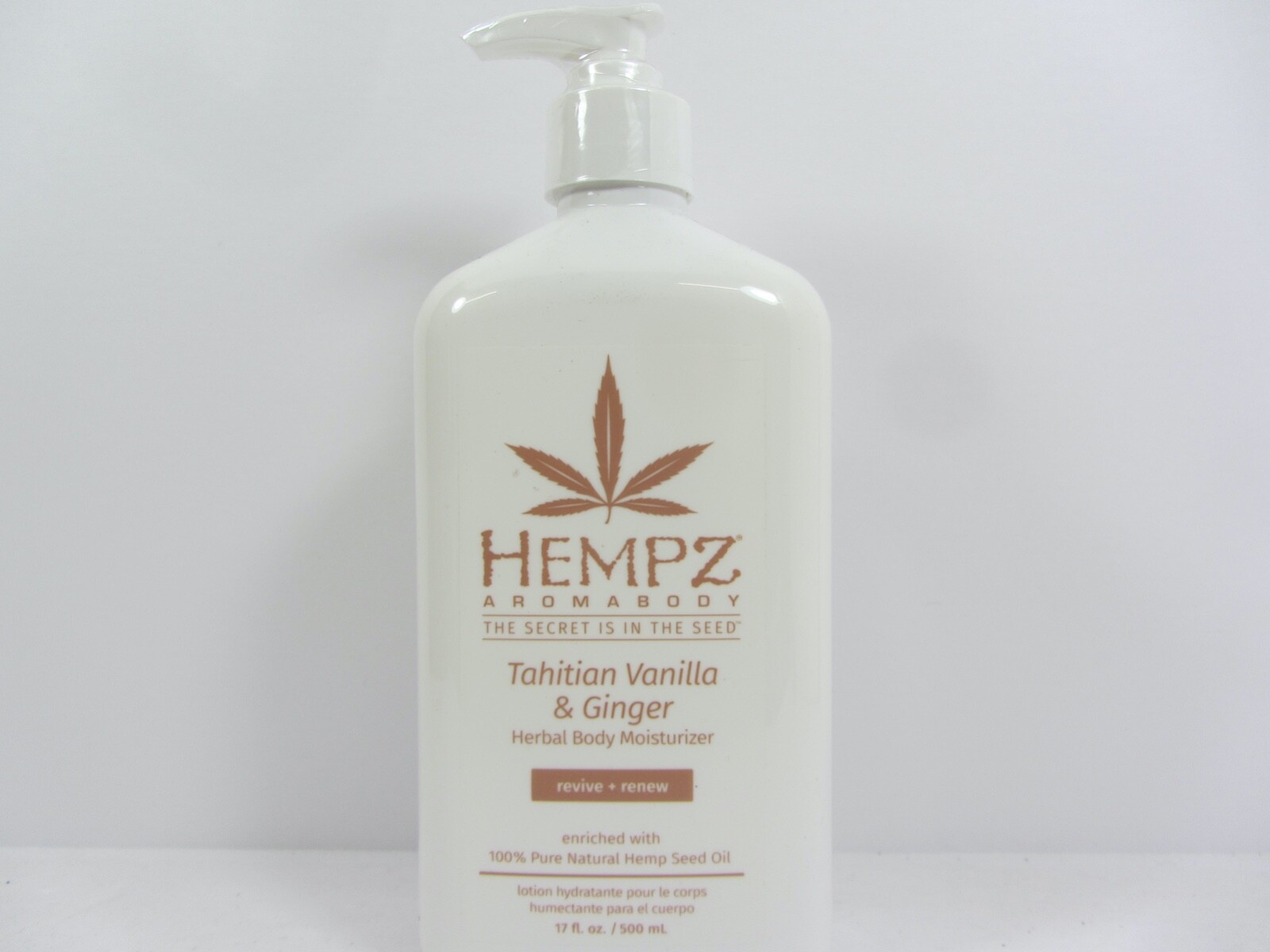 HEMPZ TAHITIAN VANILLA & GINGER HERBAL BODY MOISTURIZER