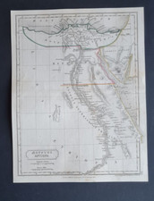 Mappa antica (1844) - Aegyptus Antiqua - Egitto nell'antichità - Sala Selina.