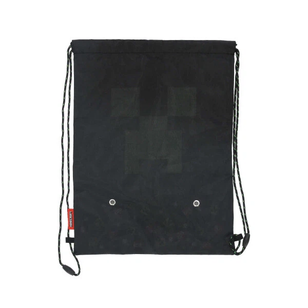 Minecraft Creeper Sporttasche Turnbeutel Schuhbeutel Größe:  35 cm x 46 cm - Bild 2 von 2
