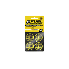Diesel Fuel Only Sticker - 1" Round - 4 Pack - USA Made