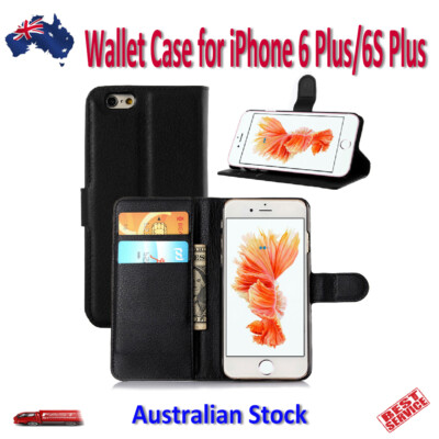 Wallet Flip Leather Case With Card Slots TPU Cover for iPhone 6 Plus / 6S Plus