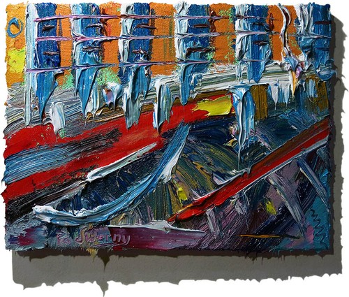 ORIGINAL OIL█PAINTING█VINTAGE█IMPRESSIONISM█ART█NATURE NR LANDSCAPE ABSTRACT POP - Picture 7 of 23