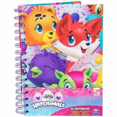 NEU HATCHIMALS A5 NOTIZBUCH AUSMALEN SCHREIBEN BRIEFPAPIER MÄDCHEN SPASS SPIELZEUG WEIHNACHTSGESCHENK