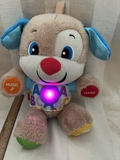 Fisher-Price Plush Laugh & Learn Smart Stages Puppy Brown ABCs interactive