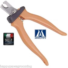MILLERS FORGE DOG GROOMING Pro MEDIUM NAIL CLIPPER w/Safety Guard Orange Handle 