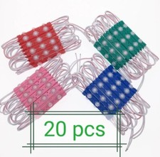 3led Module 12V DC LED Red, Blue, Green, yellow, pink, white, wharm white 20 pcs