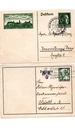 Stamps Germany, lot of 2 stationery envelope different used