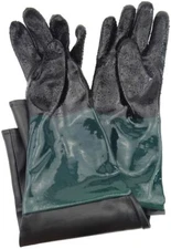 24'' Rubber Sandblast Cabinet Gloves for Sandblaster Blast Abrasive Cabinet
