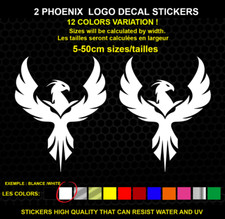 2 PHOENIX sticker Genuine decal sticker WATERPROOF STICKERS