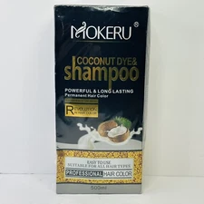 Mokeru Coconut Dye & Shampoo Hair Color natural black Professional Kit Exp 12/26
