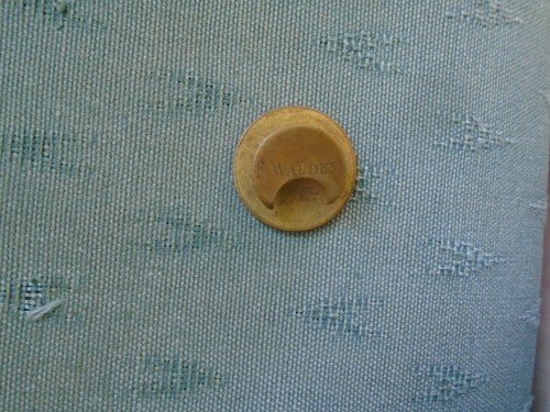 RARE OLD WAR SERVICE OHMS W NICHOLS & SON LTD ENAMEL LAPEL BADGE NAMED F WALDEN - Picture 2 of 2