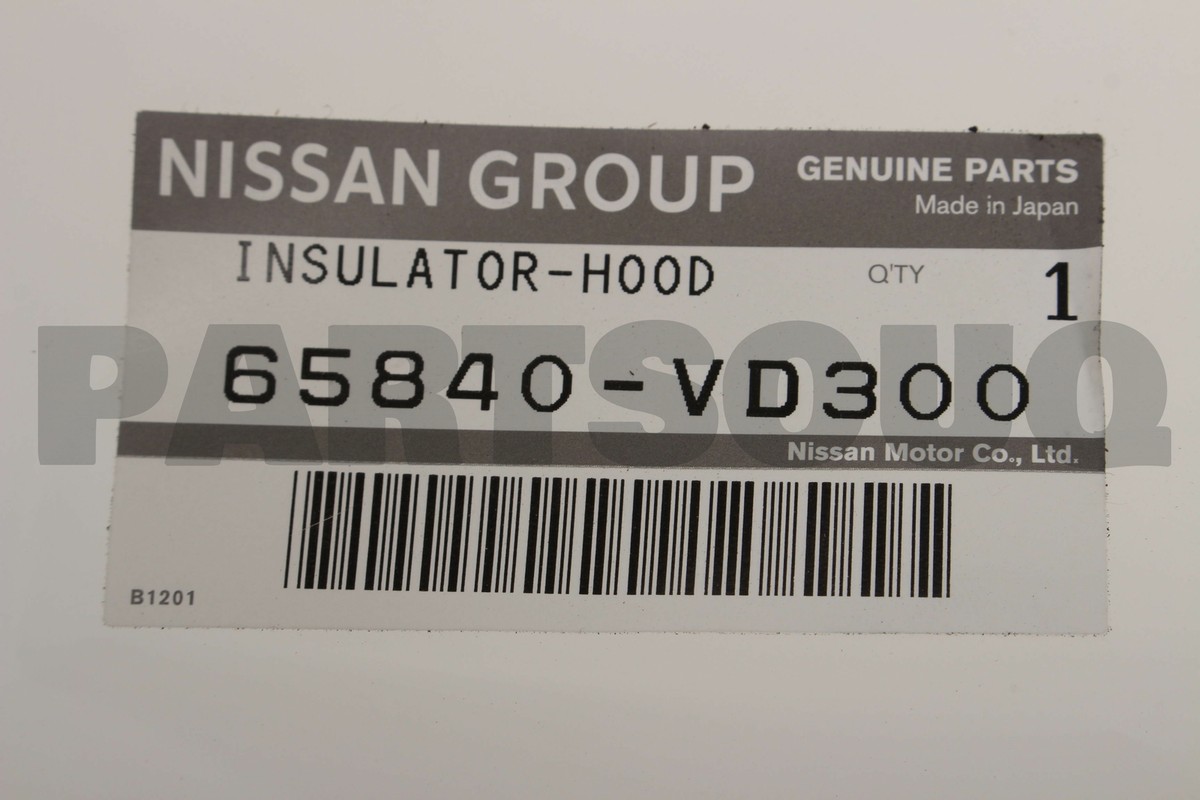 Genuine Nissan 65840-VD300 INSULATOR-HOOD Hood Panel | OE | Hood Panel