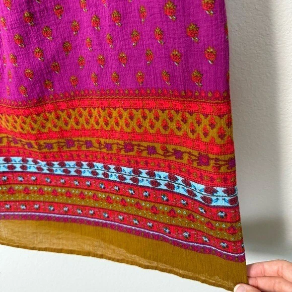 Богемский хиппи без бретелек макси платье женщин размер средний цветной ретро пляж - Изображение 3 из 4