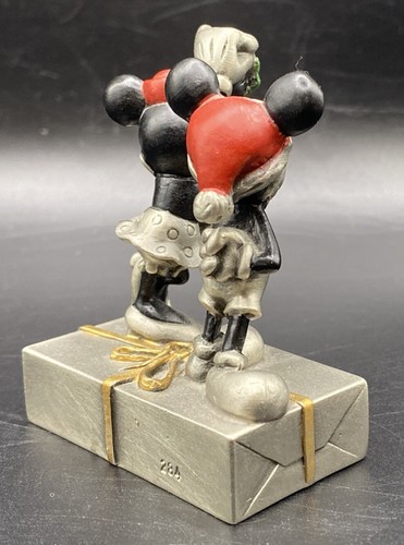 Mickey & Minnie Christmas Special Edition ~ MISTLETOE MICE ~ Hudson Fine Pewter - Picture 8 of 14
