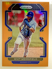 2022 Prizm Whit Merrifield Neon Orange Prizm /100