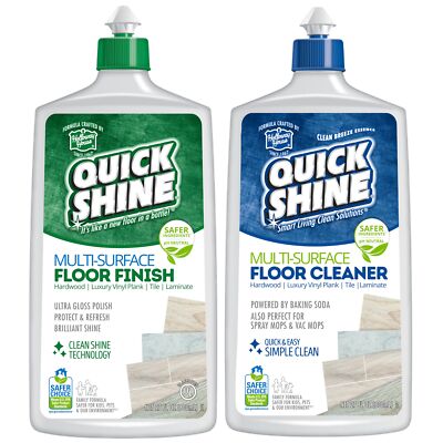 Quick Shine Multi Surface Floor Cleaner and Finish 27 Fl Oz Pack of 2