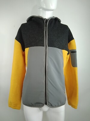 Smartwool Men Hudson Trail Fleece Jacket Charcoal/Honey Gold Medium 17268-M37