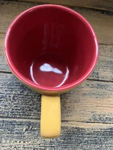 Yellow/Red 3D MICKEY MOUSE 2 Sided Mug "FUNNY" "SMART" coffee Cup Disney Parks - Picture 3 of 6