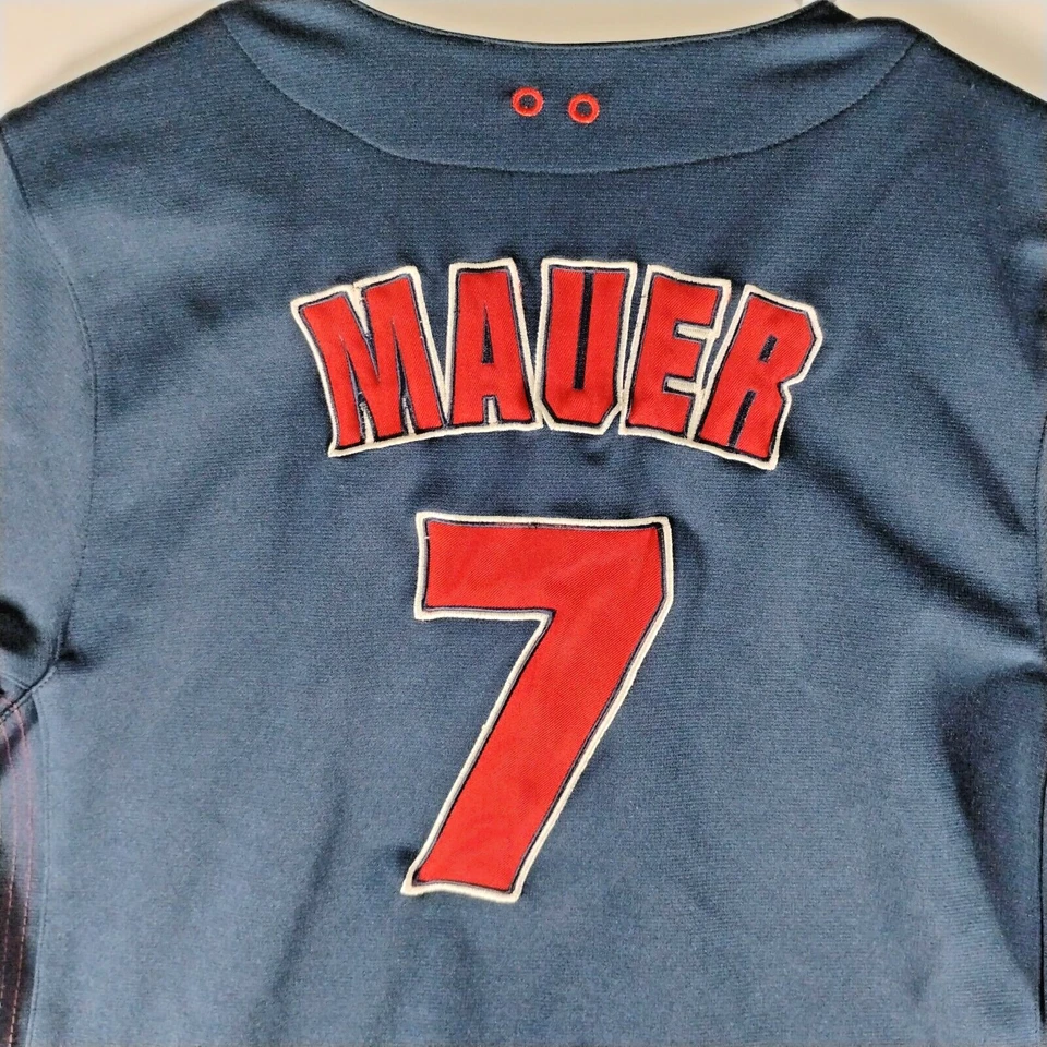 Camiseta De Colección Minnesota Twins Joe Mauer #7 Juvenil M Béisbol Verdadero Fan Genuina Foto 4 de 4