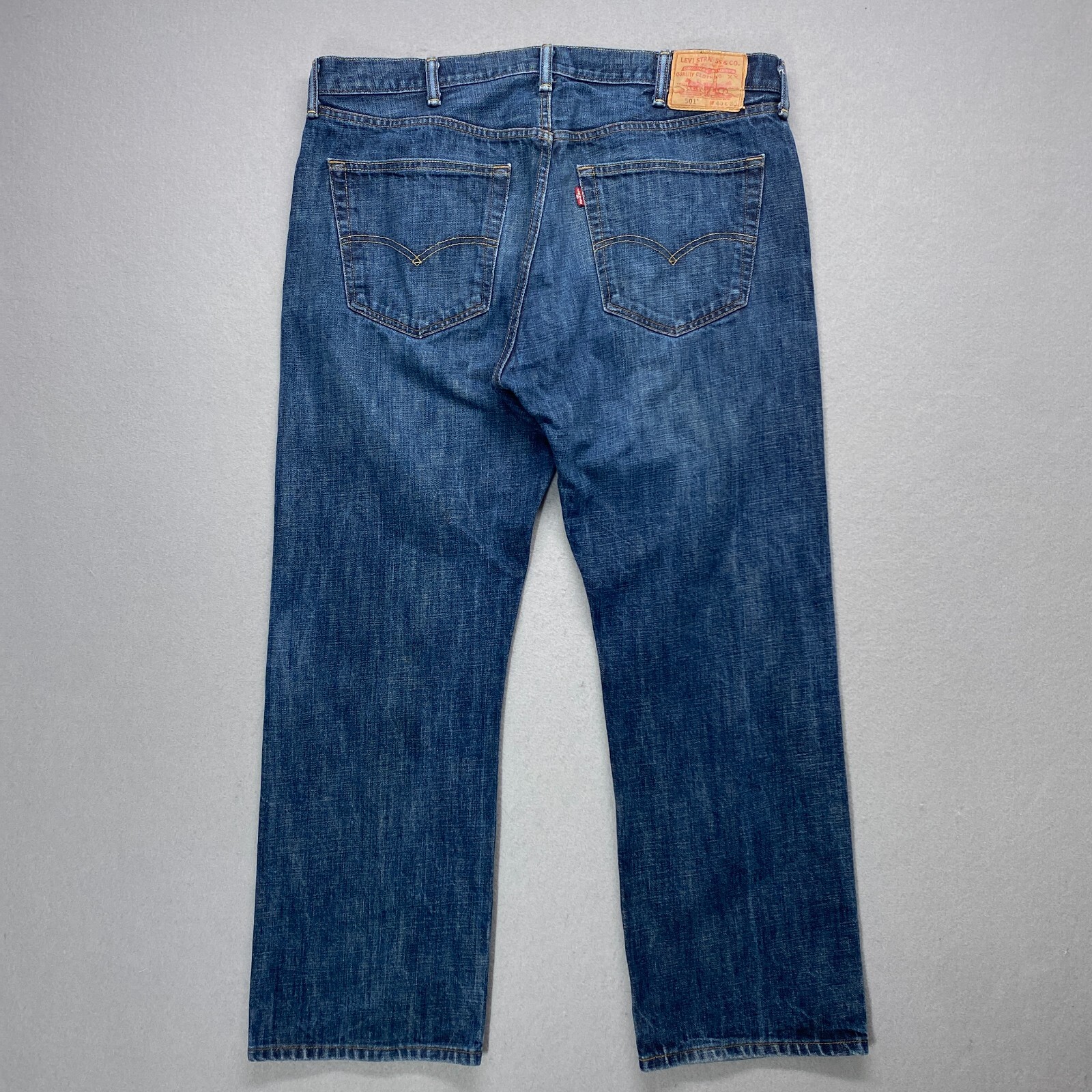Levis 501 Jeans Mens 40x30 Blue Button Fly Regular Fit Cotton