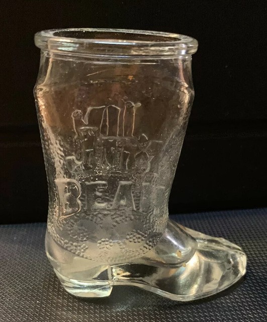 JIM BEAM Cowboy Boot Shot Glass eBay