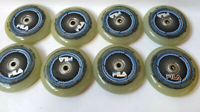 FILA  Rollen 100MM/84A WHEELS chrom Race Inline Rollen Speed mit Lager RB, K2