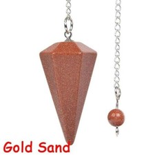 Natürliche Edelstein Pendel Facettiert Edelsteinpendel Pendulo Dowser Heilsteine