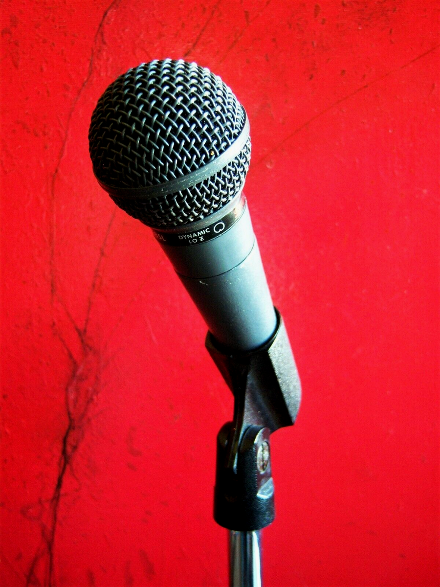 Vintage 1980's Shure PE85L cardioid dynamic microphone Lo Z w