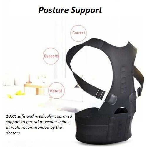 Corrector de Postura Soporte Espalda Cuerpo Ajustable Lumbar Espinal Cinturón - Imagen 5 de 12
