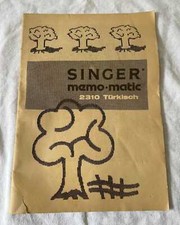 SINGER Memo Matic Anleitung auf türkisch für Strickmaschine