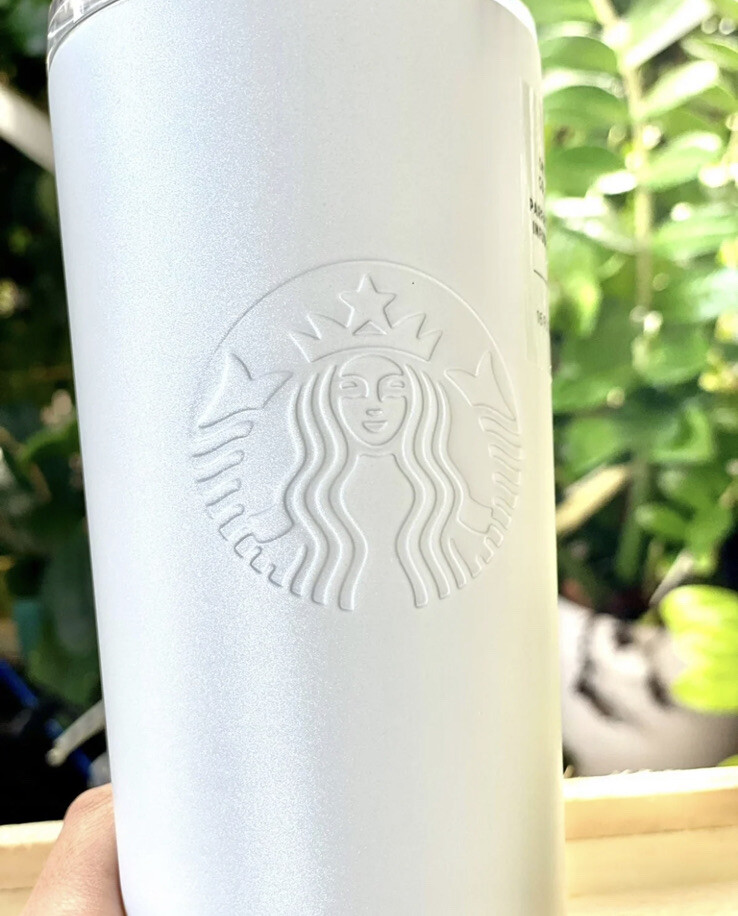Starbucks 2021 Siren White Shimmer Pearl Glitter Holiday 16oz Cold