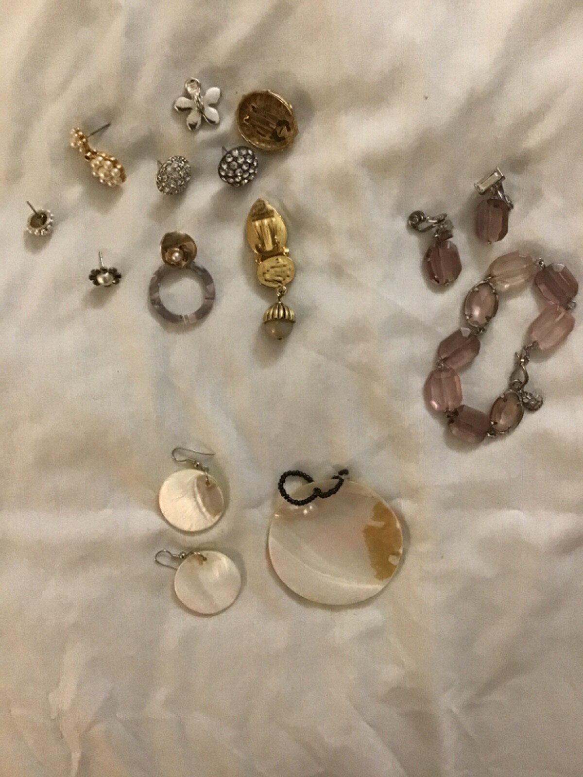 Mixed Lot of Costume Jewellery inc Single Earrings eBay