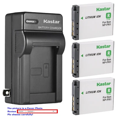 Kastar Battery Travel Charger for Sony NP-FR1 Sony Cyber-Shot DSC-P200/B Camera