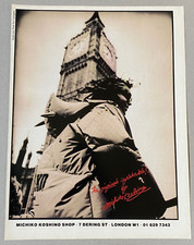 Sammlerstück Vintage 1987 Zeitschrift Reklame Bild Michiko Koshino London Ad 80er