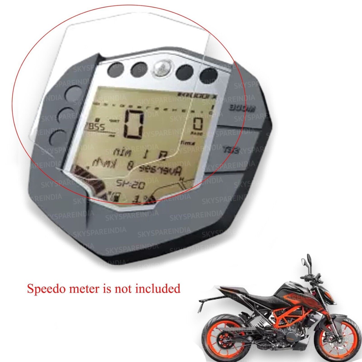 Speedometer Screen Protector Guard Compatible With KTM RC Duke 200