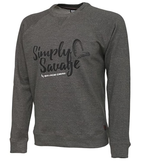 Savage Gear Simply Savage Sweater Grey XXL RRP£39.99-Predator Fishing