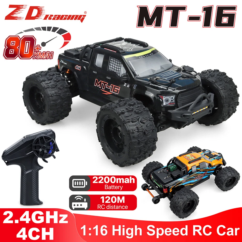 ZD Racing MT-16 4WD 2.4GHZ 4CH Brushless Motor 80Km/h 1/16 Off-Road RC Cars - Picture 2 of 25