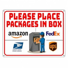 14 x 10" Delivery Signs for Packages, Please Place Packages in Box