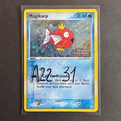 Magikarp 65/109 EX Team Rocket Returns REVERSE HOLO STAMPED