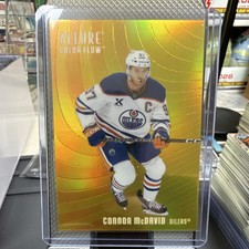 Upper Deck Allure Connor McDavid Color Flow Orange-Yellow Parallel CF-30 Oilers